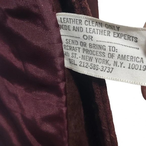 Montgomery Ward The Tannery Leather Coat Cowgirl Western Vintage - Picture 8 of 9